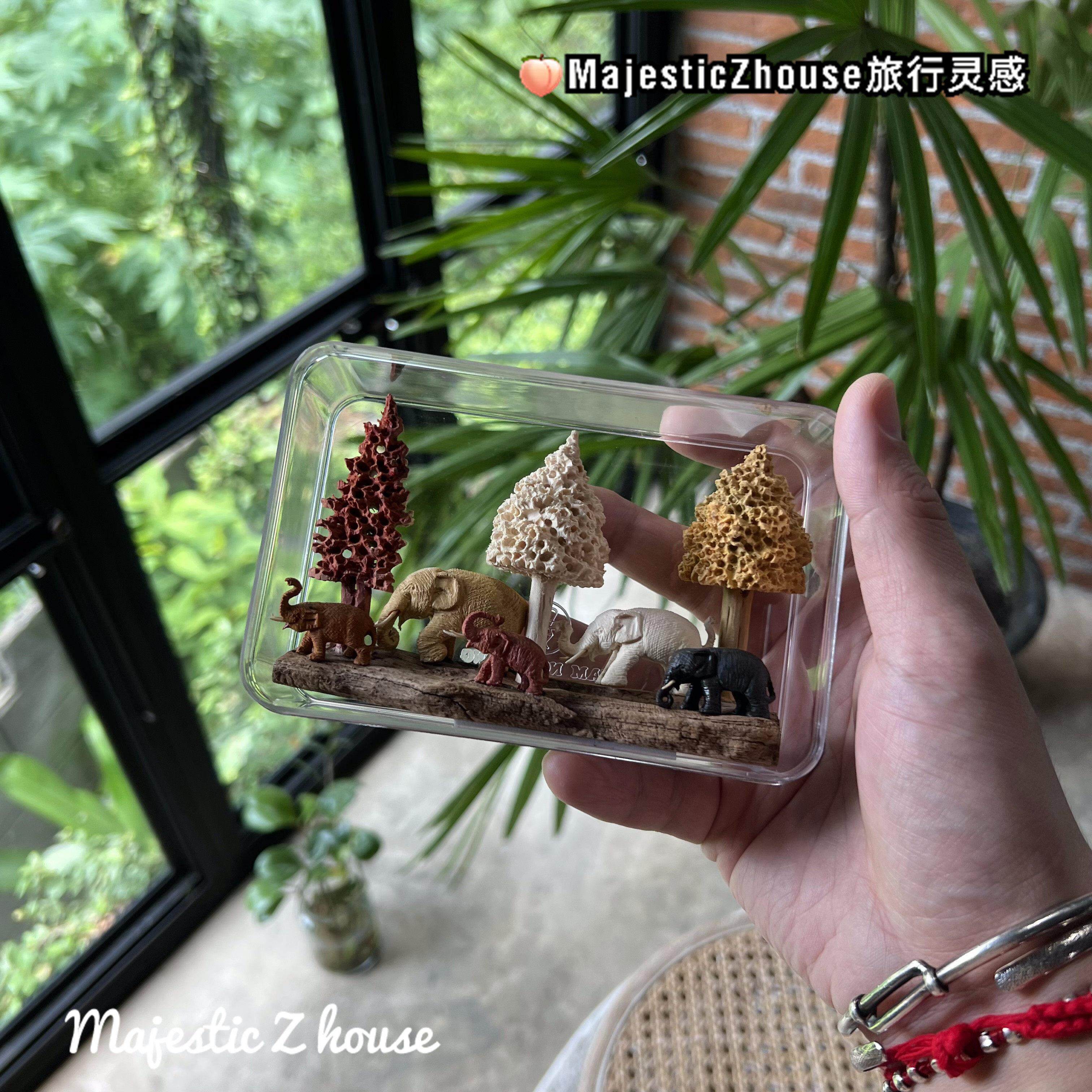 Thailand#泰北大象实木雕工艺吉祥摆件雕像礼品精美礼物收藏