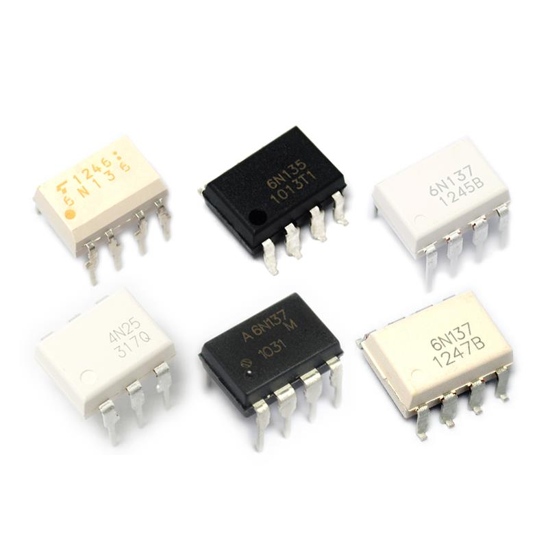 6N137 高速光耦6N136 4N25 4N35光电耦合器 直插DIP 贴片IC芯片