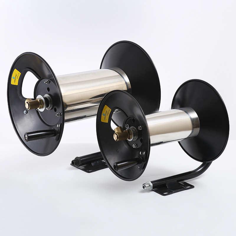 厂家直销高压洗车机水管卷管器收纳自动卷管便携收纳金属接口水管