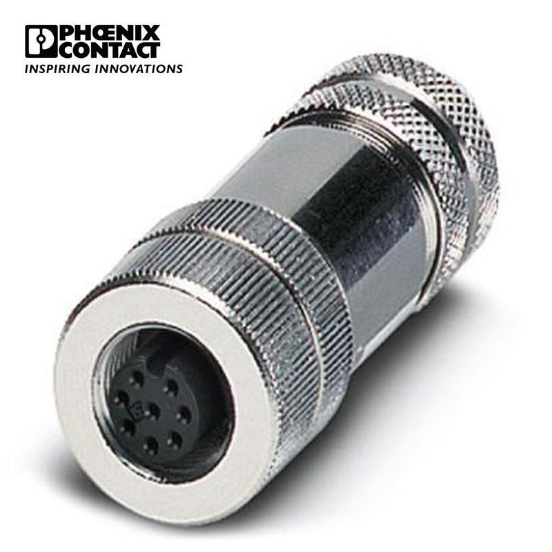 菲尼克斯连接器8芯M12孔式直头 SACC-M12FS-8CON-PG 9-SH