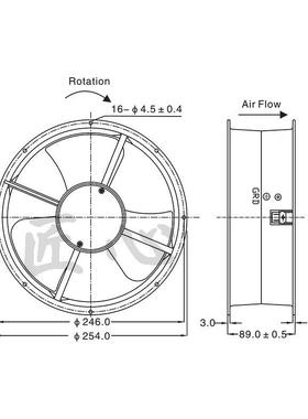 SIGEA极863电气热SG2549HA2工业专8用超大风力通赛风散风扇
