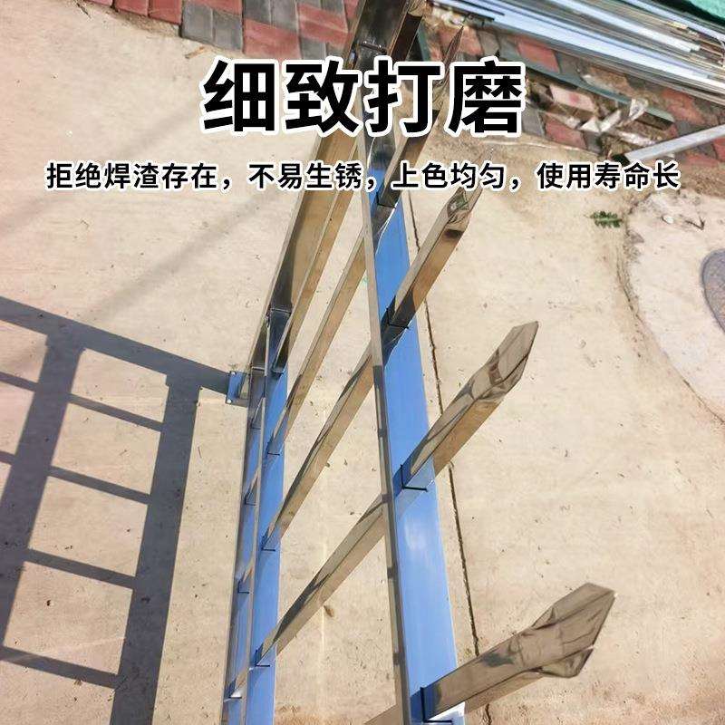 不锈钢护栏栏杆庭院围栏小区别墅围墙工厂院子变压器防护栅栏图片