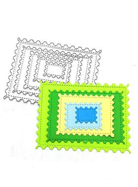 scrapbooking DIY切割 碳钢刀模 压花刀模模板几何长方形框框