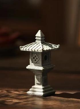 仿真小石桥小船摆件假山流水盆景园艺花卉景观造景迷你桥装饰摆设