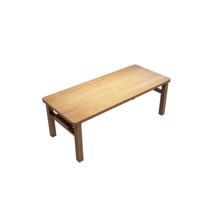 木杨人现代简约实木餐桌椅组合家用长方形吃饭桌客厅原木大板书桌