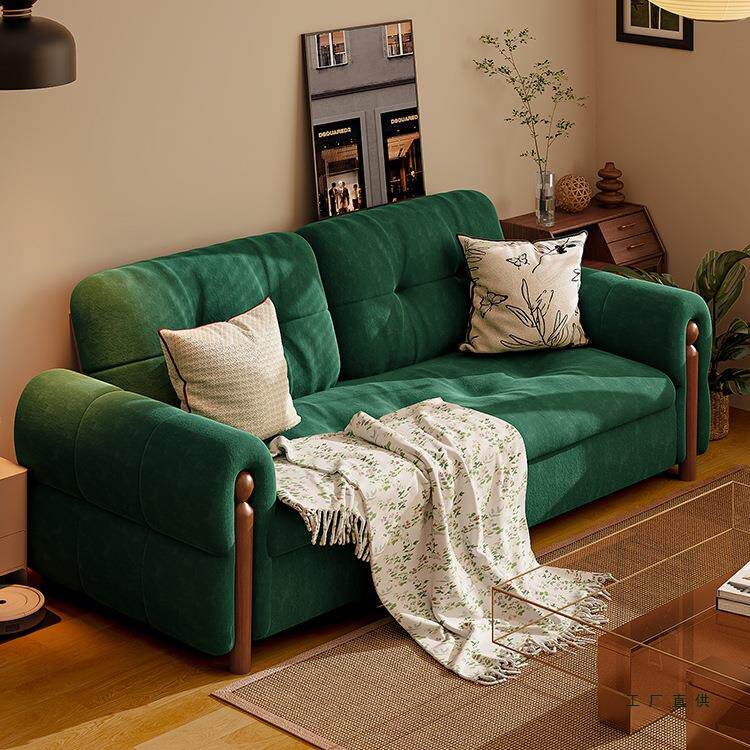 布艺沙发客厅2026新款云朵沙发床小户型卧室双三人位直排懒人沙发