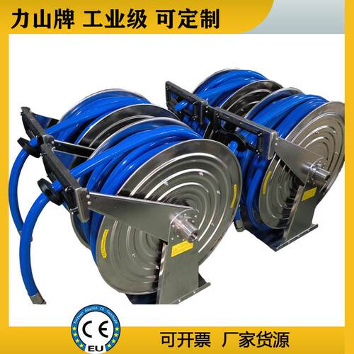 不锈钢卷管器高压全自动工业食品级冲洗卷盘30米316海洋船舶卷筒