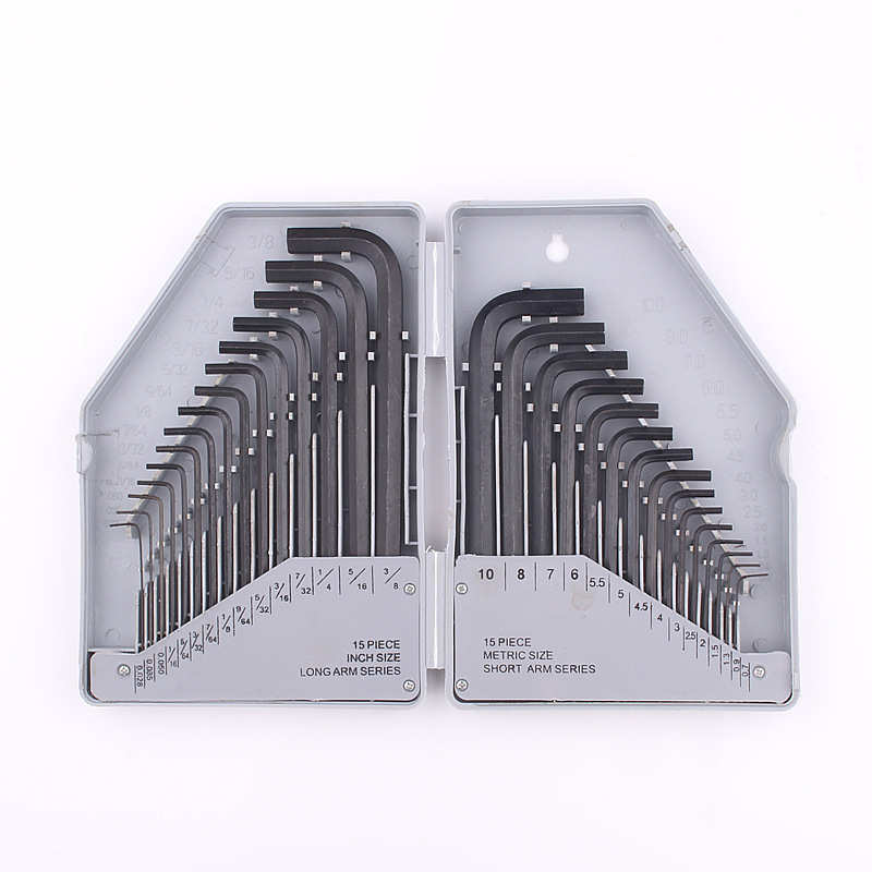 New 0.7-10mm Allen Wrench Imperial Hex Key 30pcs/set Repair