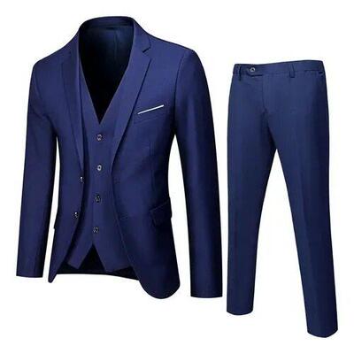 X 12079 Men Casual Suit Set Classic Formal Slim Fit西装套装