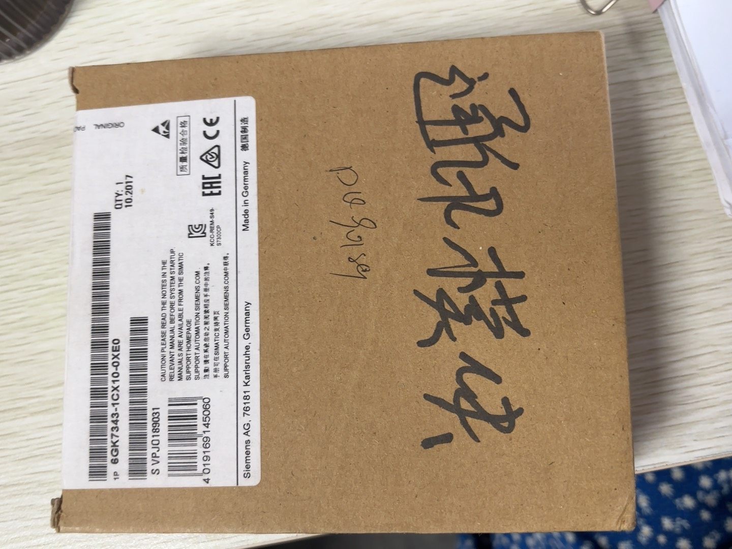 西门子模块6GK7343-1CX10-0XE0全新未拆封