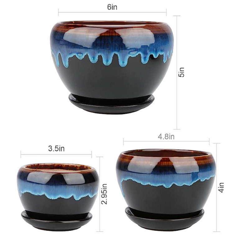 窑变多肉花盆现代家居园艺文案陶瓷大盆器简约桌面摆件,鲜花速递/花卉仿真/绿植园艺,花盆,淘宝优惠券,粉丝福利购,淘宝优惠卷