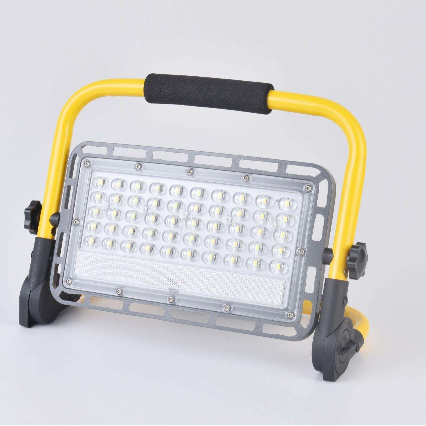 LED充电投光灯 led应急灯 工地户外摆摊夜市灯 野营露营照明灯