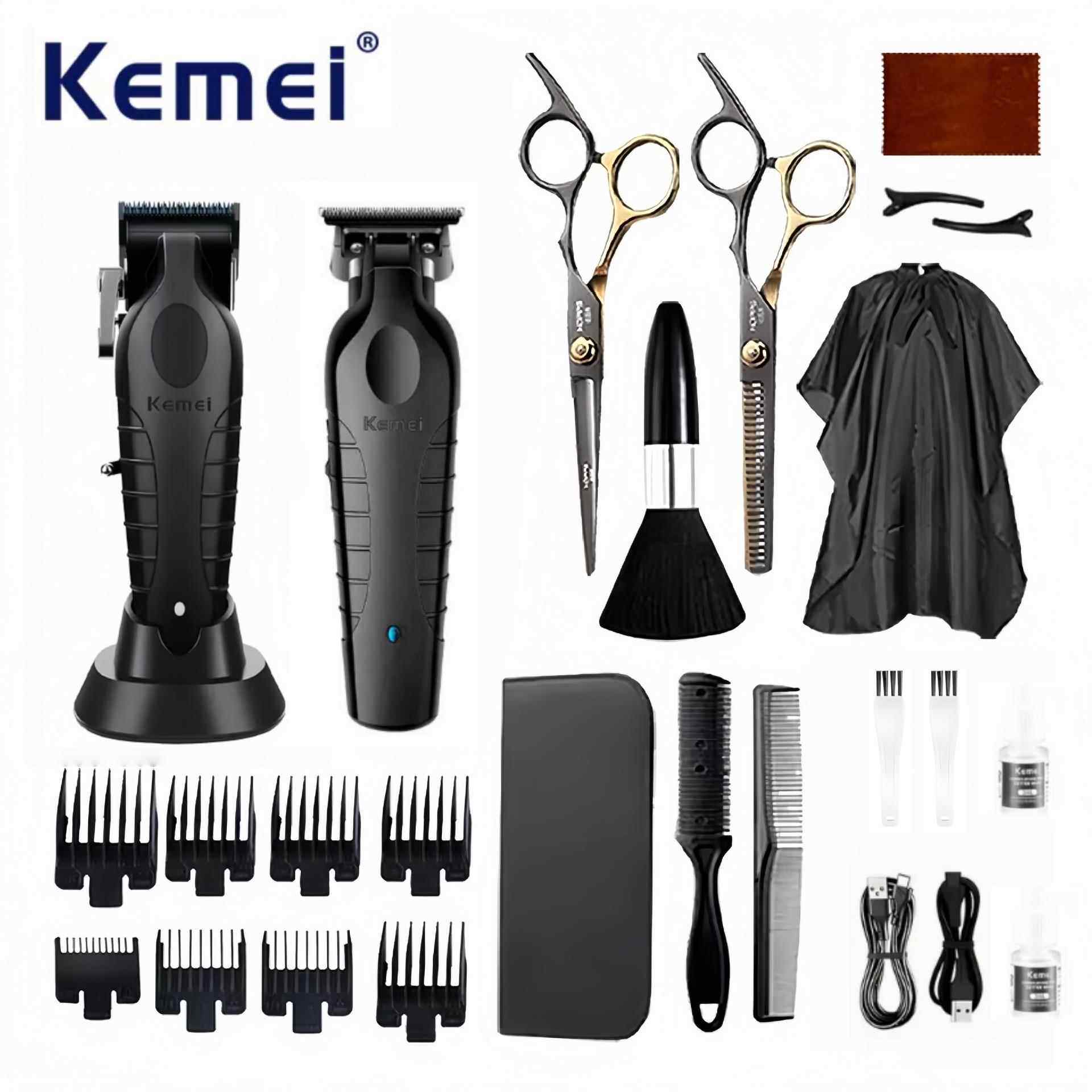Kemei KM-2296/KM-2299专业剃须修发电动理发器工具套装
