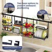 不锈钢厨房置物架壁挂免打孔水槽沥水放碗碟挂架窗户窗台收纳架子