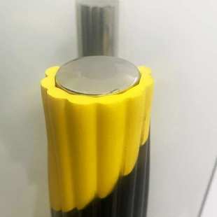 8.5厘米黄黑警示条波浪防撞贴车间管道减震防护面包边车库防撞条