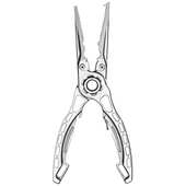 全钢一体化户外垂钓高精度新款 路亚钳控鱼器金属质感带卡扣钓鱼钳