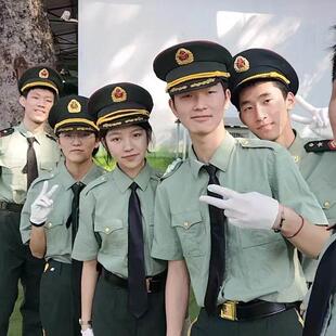 学校国旗仪仗队服装护卫队礼宾服军鼓乐队服装文艺兵演文工团服