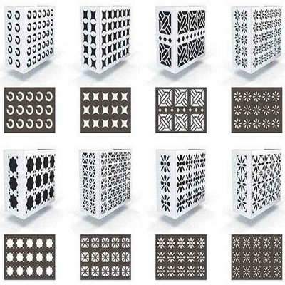 铝合金空调外机罩旧城改造工程压缩机装饰保护罩冲孔铝单板空调罩