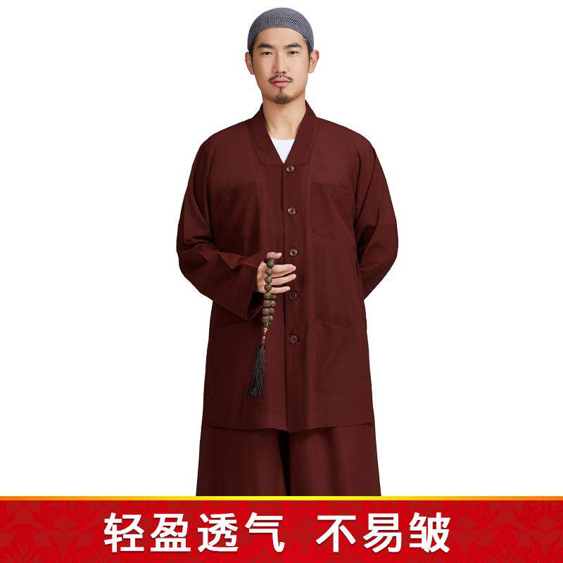 特价弘通包邮 僧服短褂夏季冰纱 套装和尚服男僧衣比丘尼透气冰丝