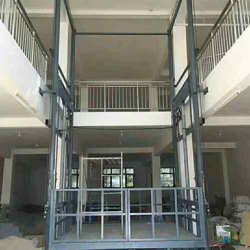 导轨式车间载货升降平台5吨车间载货升降机工厂车间液压升降货梯