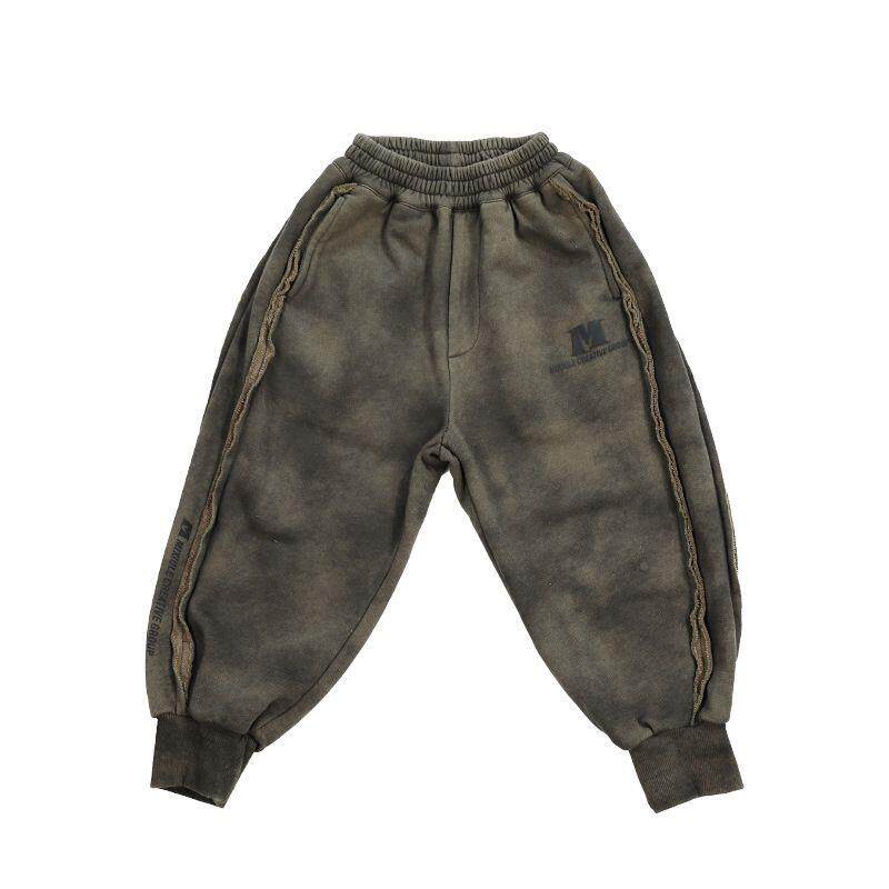 男童一体休闲裤82097帅潮气流卫裤新长儿童装中大女款童过冬裤裤