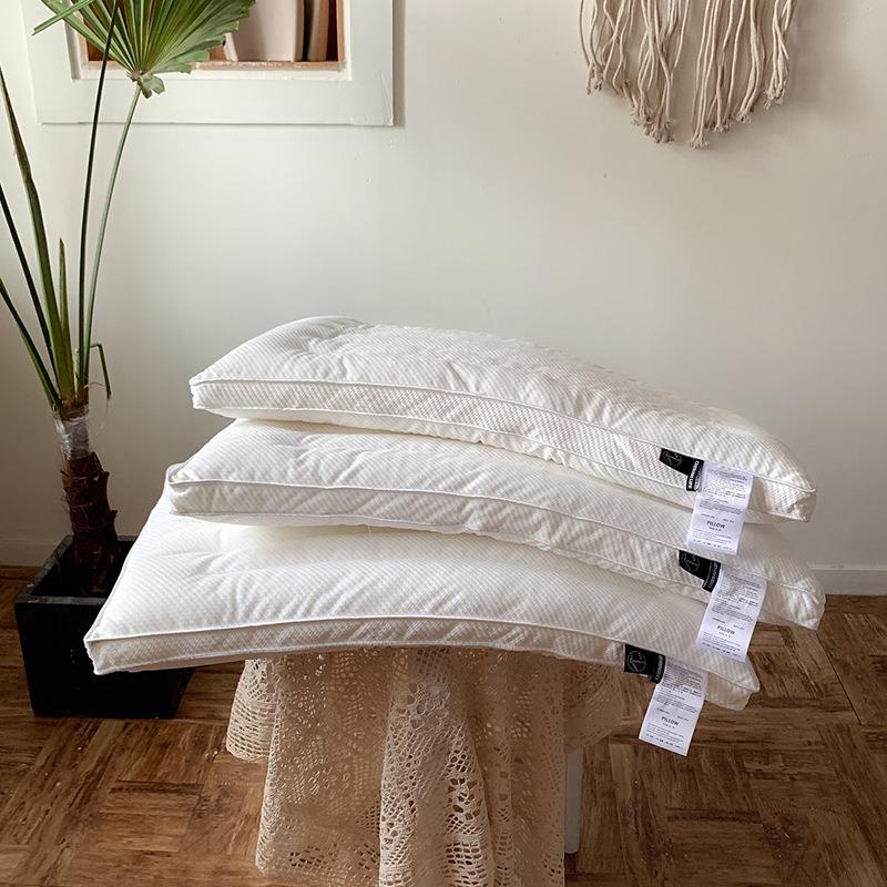 家用单人5公分低枕头低硬度枕芯仪征纤维柔绒枕睡眠透气护颈