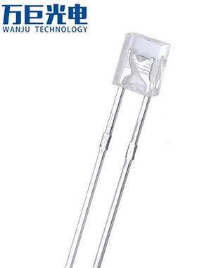 led二极管直插白发冰蓝234方形灯珠机械键盘轴下蓝光灯珠2*3*4mm