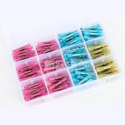 跨境货源 220pcs盒装热缩中接端子套装 热缩防水中接管组合