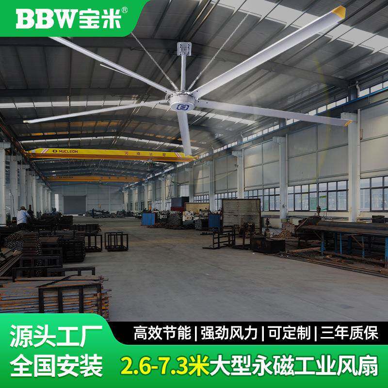 大型永磁工业风扇变频大吊扇6米超强风力工厂车间厂房通风降温