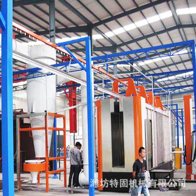 厂家直供全自动涂装设备 大旋风喷粉流水线 大旋风回收系统喷粉房