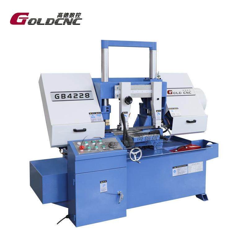 【出口专用】GB4228卧式金属带锯床280mm棒料半自动切割三年质保