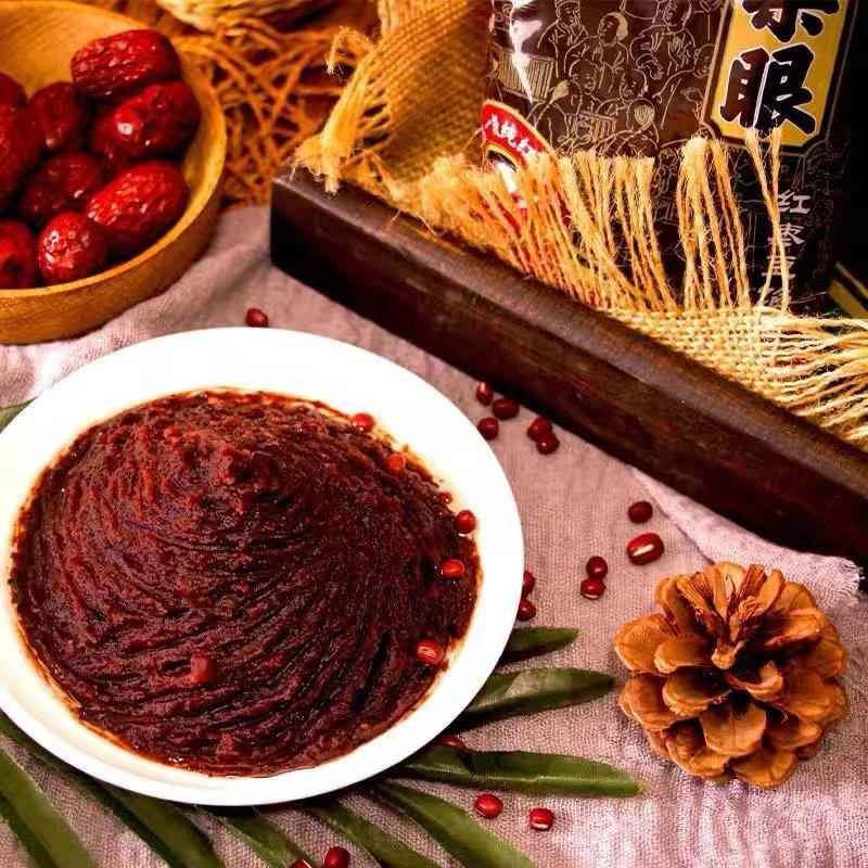 耳朵眼豆馅 天津特产耳朵眼豆沙桂花红枣馅粽子汤圆面食烘培馅料