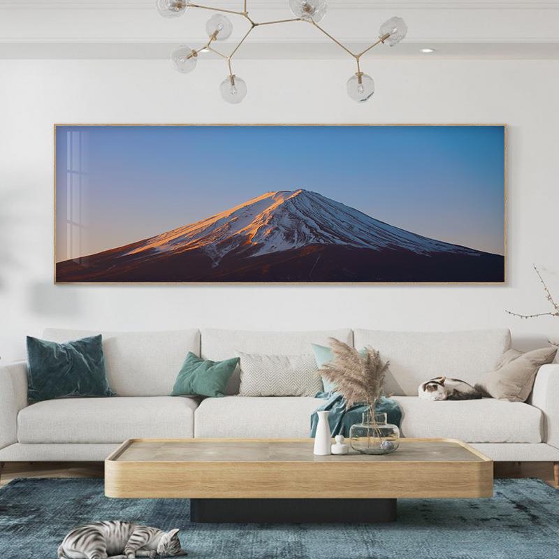 风轻景富士横山超大幅客厅饰画书房20210108简约靠山奢壁装画卧室