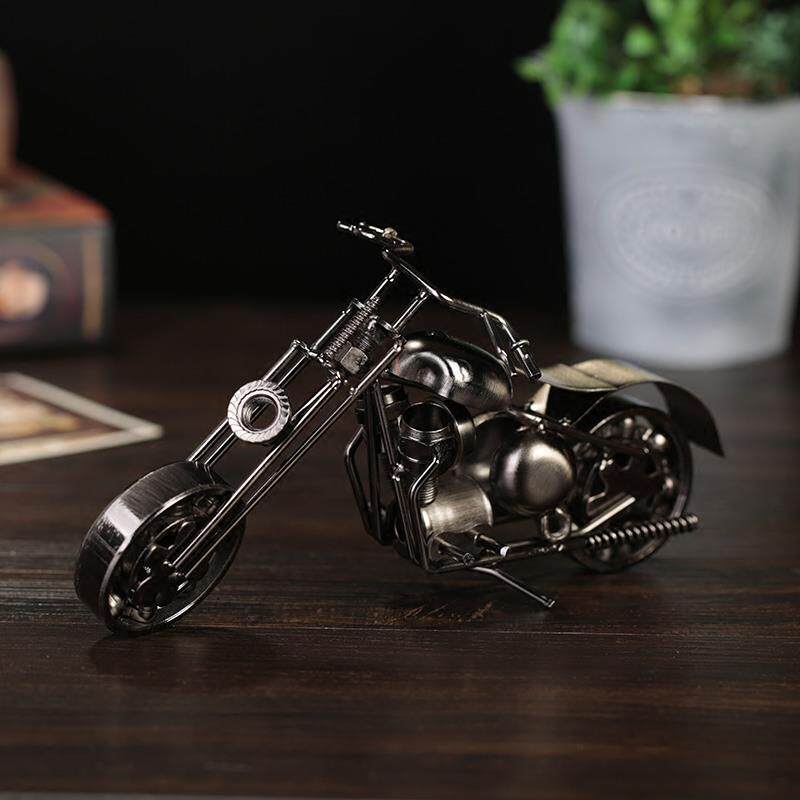 纯手工铁艺摩托车服装店装饰特色工艺品摆件室内客厅家具创意摆设