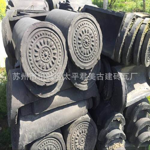厂家供应仿古建筑勾头瓦 仿古建材屋檐瓦筒瓦青瓦 量大从优