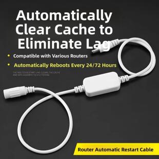 路由器定时重启控制器光猫WiFi电源24小时自动断电覆位开关重启线