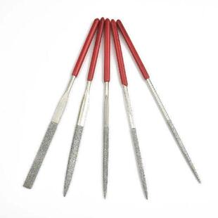5pc File Set Plastic Handle Metal Stone Grinding Flat