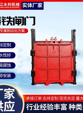 铸铁方形闸门双止水农灌渠道水库电动手动启闭机闸一体式镶铜密封