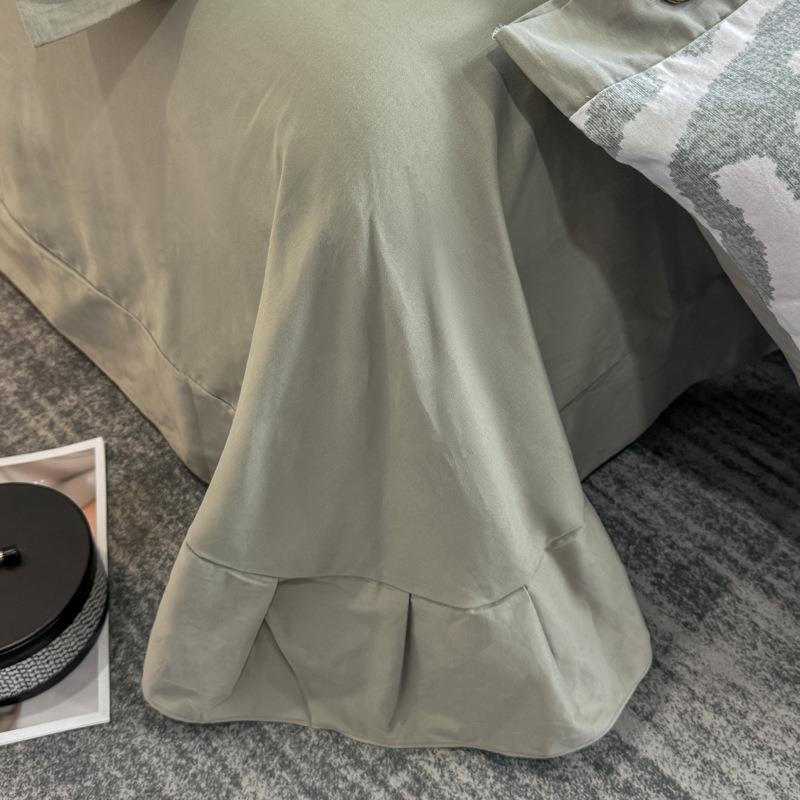 秋冬轻奢加厚磨毛四件套纯棉简约印花床单被套床上用品南通家纺