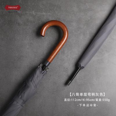 高档德进口风伞弯柄全自动双人晴雨伞直柄超大抗风暴男女定长柄伞