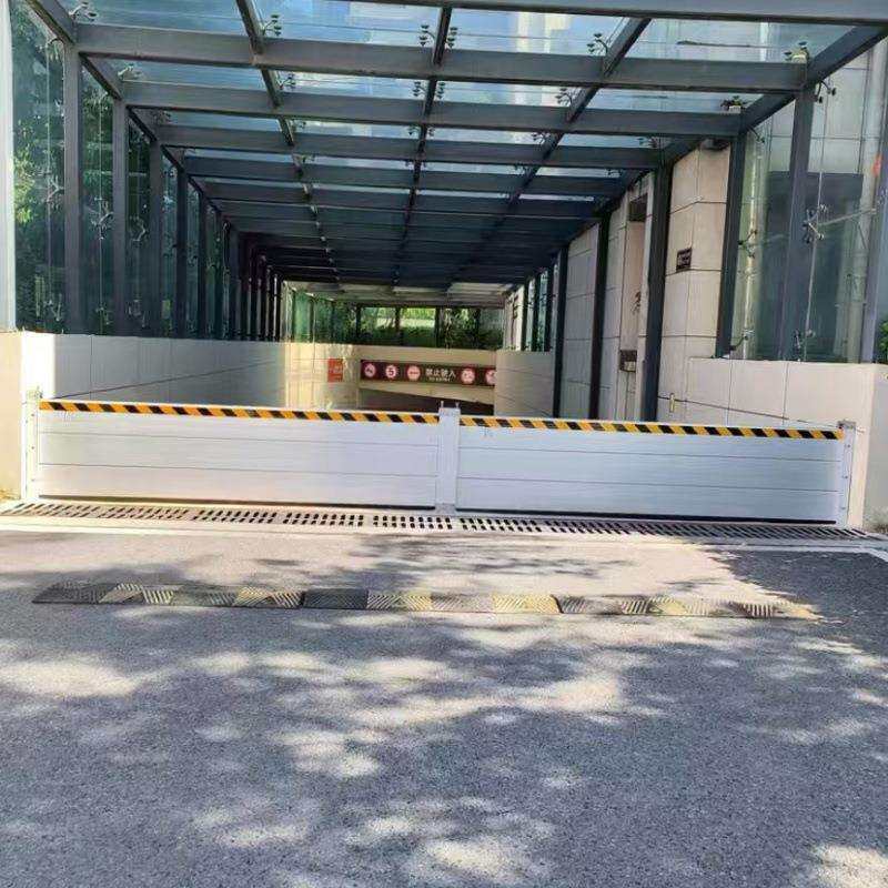防汛救灾铝合金挡水板地下通道出入口阻水闸酒店超市洪涝堵水门挡