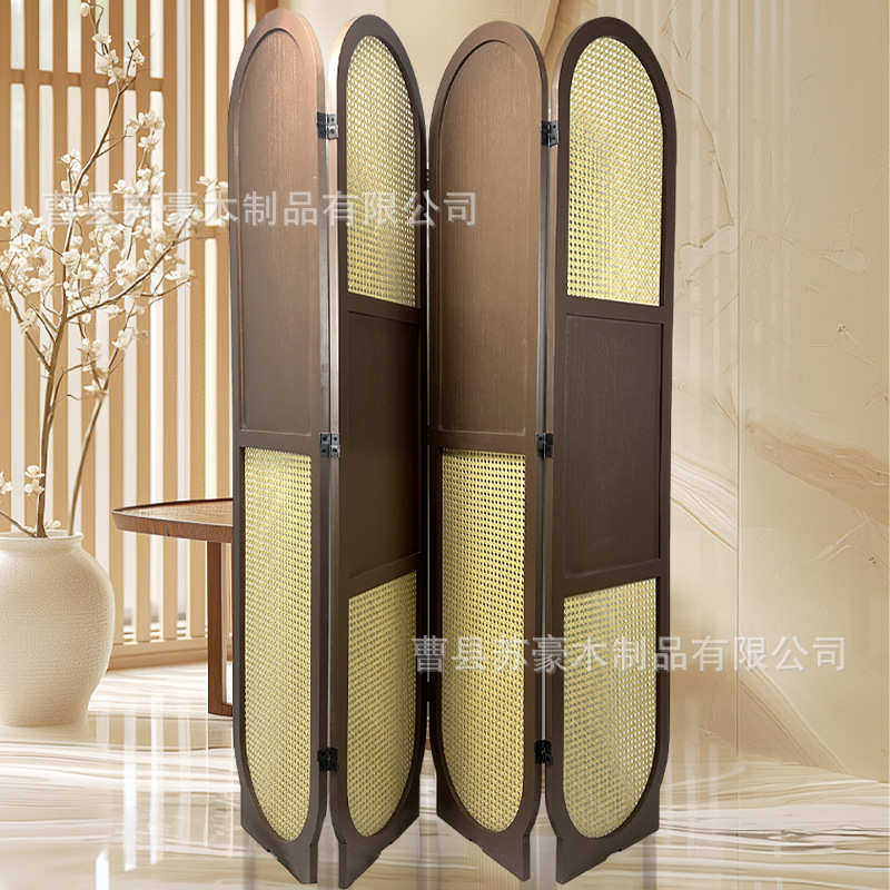 现货木质屏风藤编可移动折叠装饰背景墙家居客厅落地隔断实木折屏,住宅家具,庭院屏风,淘宝优惠券,粉丝福利购,淘宝优惠卷
