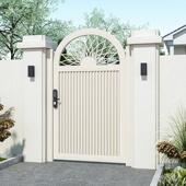 铝合金庭院别墅户外花园门院子门铝艺单开入户门农村自建房大门