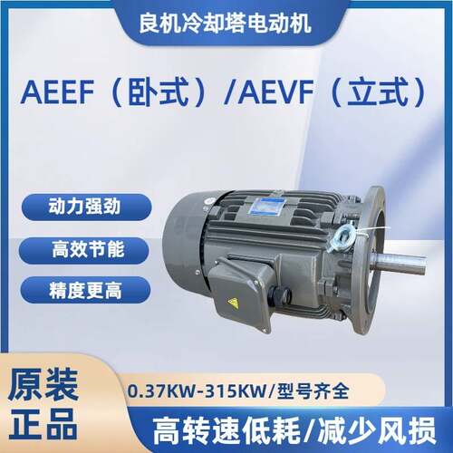 原厂供应良机冷却塔电机三相异步电机AEEP160L-15HP-11KW*6P现货