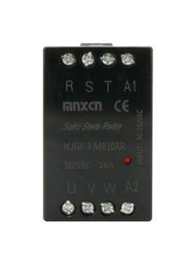 MJGX-3 A4810AR三相10A导轨式交流控交流自带散热器固态继电器