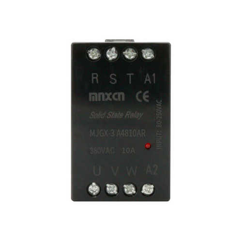 MJGX-3 A4810AR三相10A导轨式交流控交流自带散热器固态继电器