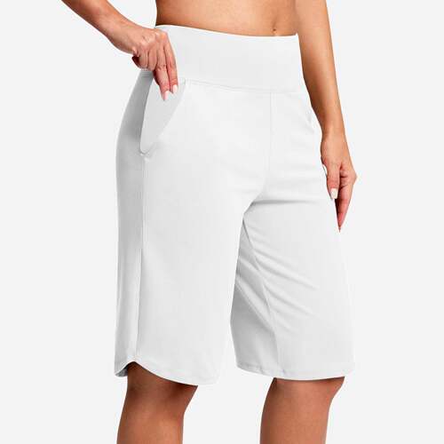 Women ' s Bermuda Long Shorts with Pockets 9 