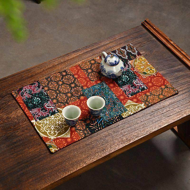 复古茶席棉麻双面中式禅意复古名族风小茶垫吸水隔热布艺茶道配件,居家布艺,茶席,淘宝优惠券,粉丝福利购,淘宝优惠卷