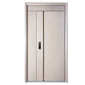 智能奶油家用子母户风入户门防盗门转印氟碳进木纹门甲级安全门门