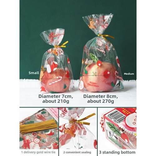 10/20pcs Printed Gift Bags Polka Dots Plastic Candy Bag Chil